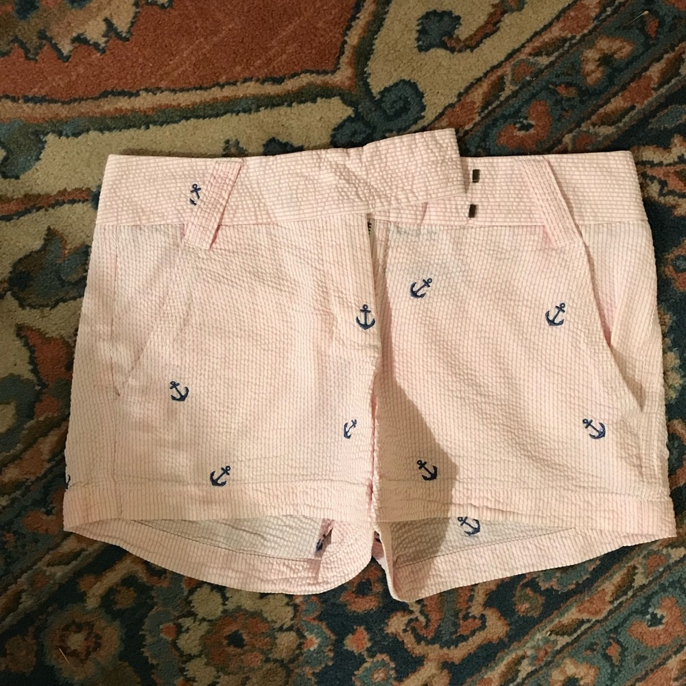 J Crew Anchor Seersucker shorts